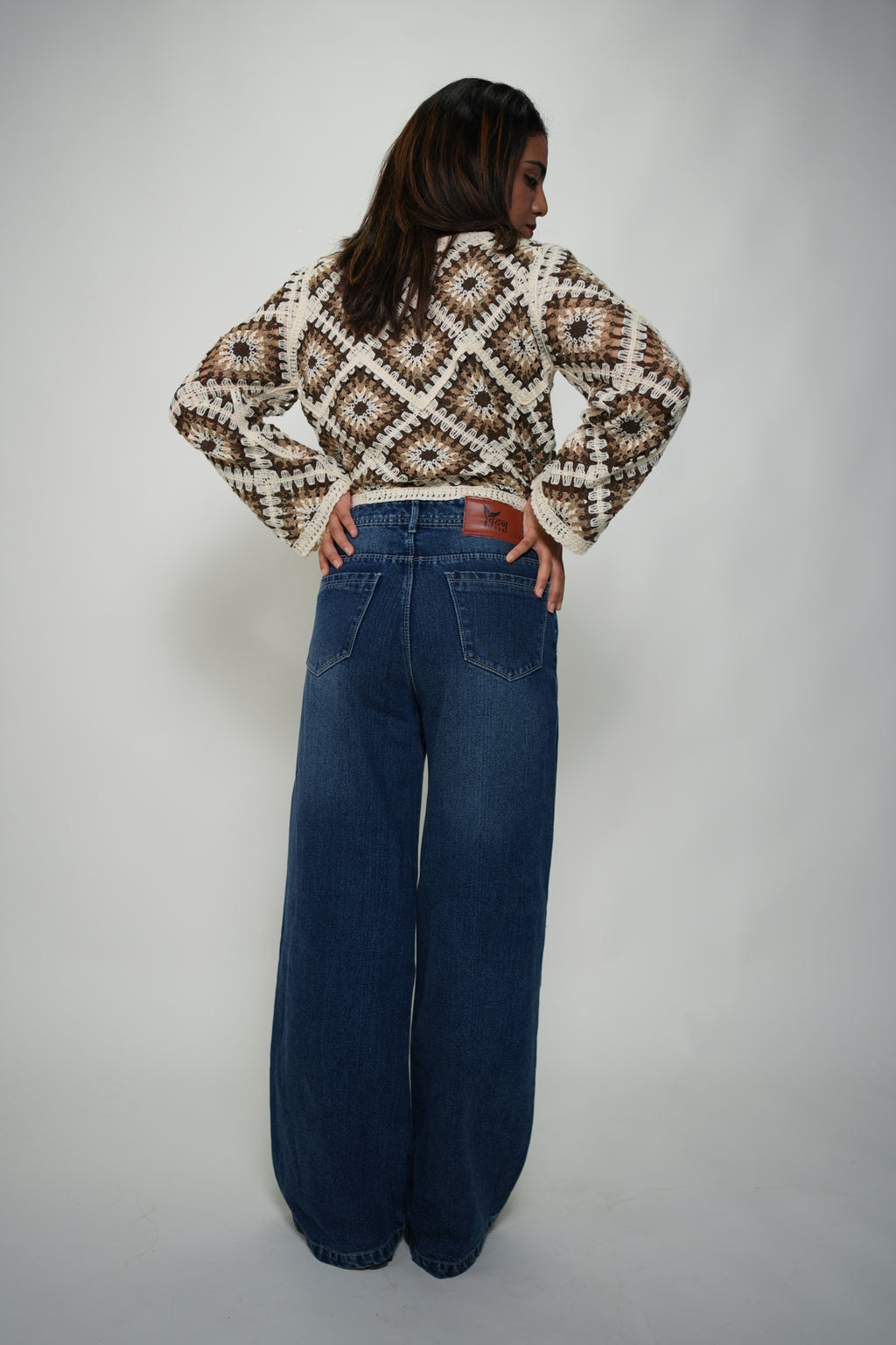 Rugged Wide Legged Jeans Blue