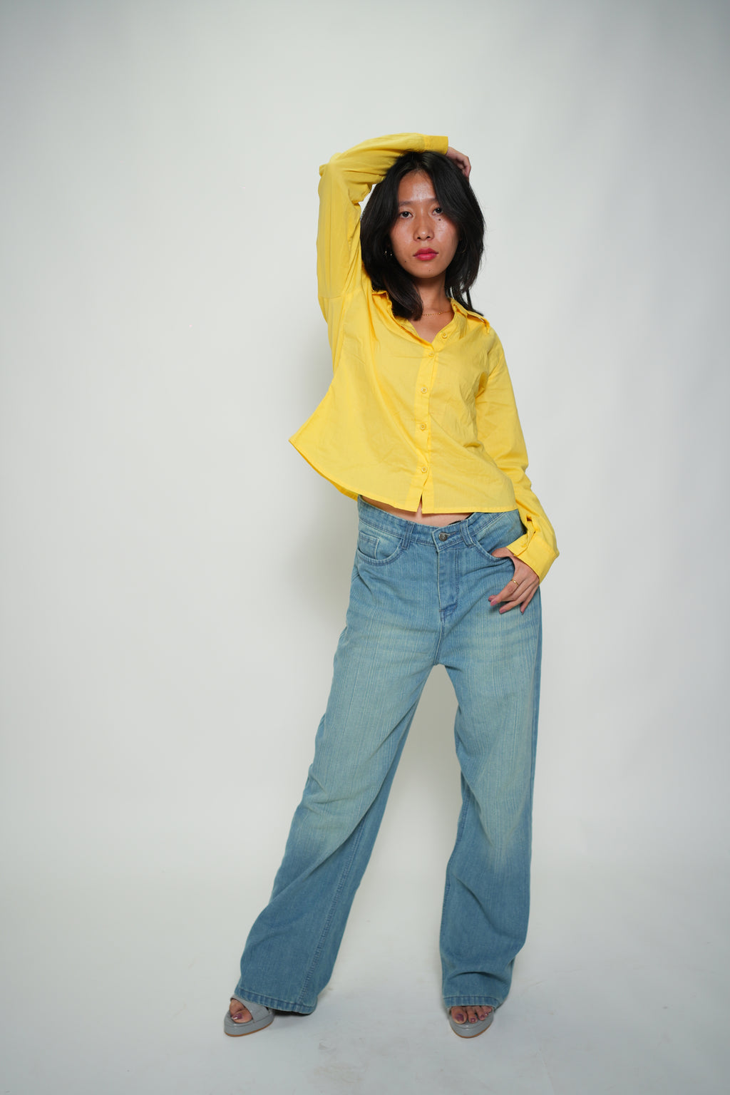 Straight Fit Mid-rise Jeans