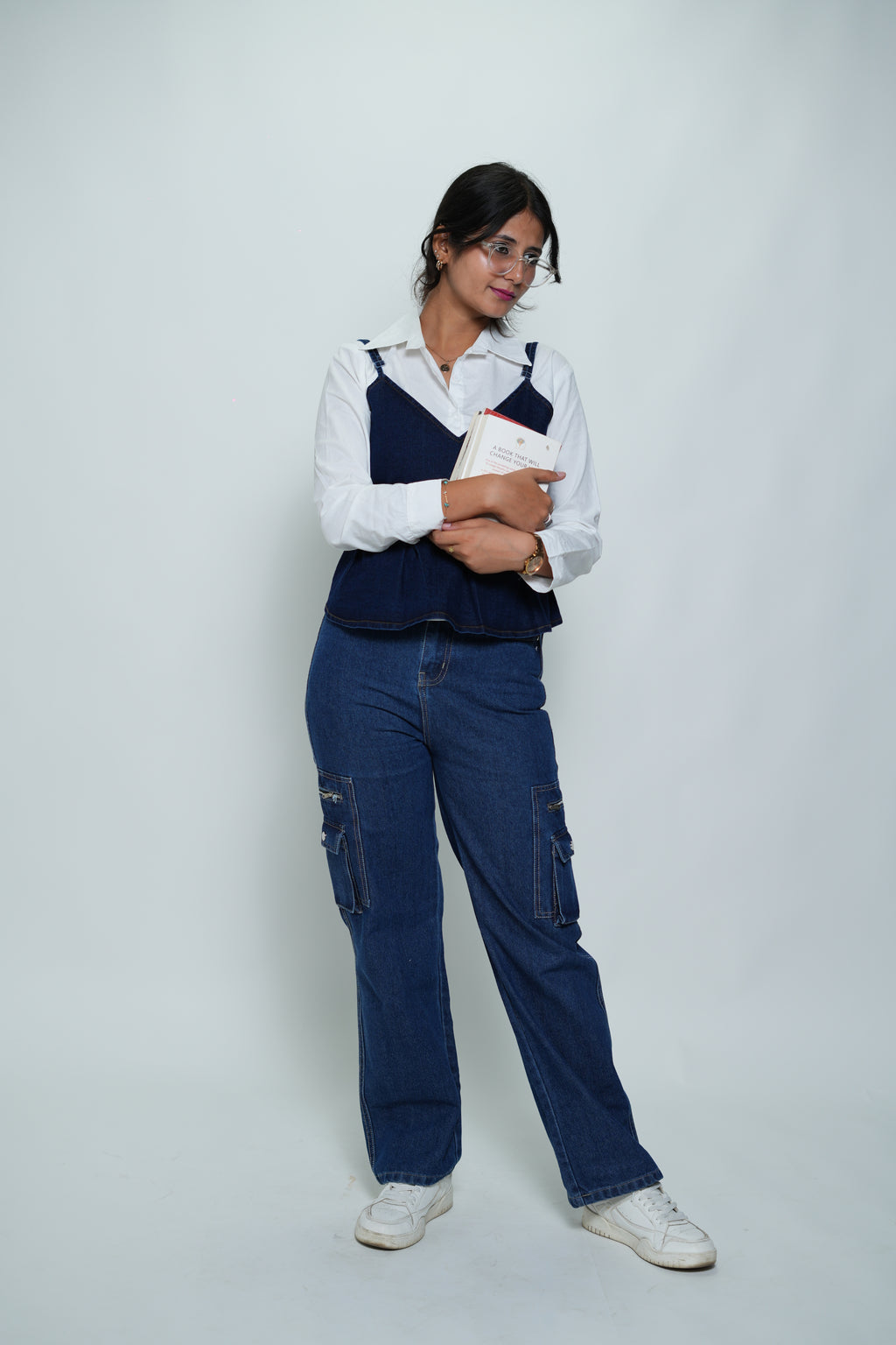 Straight Fit Cargo Jeans