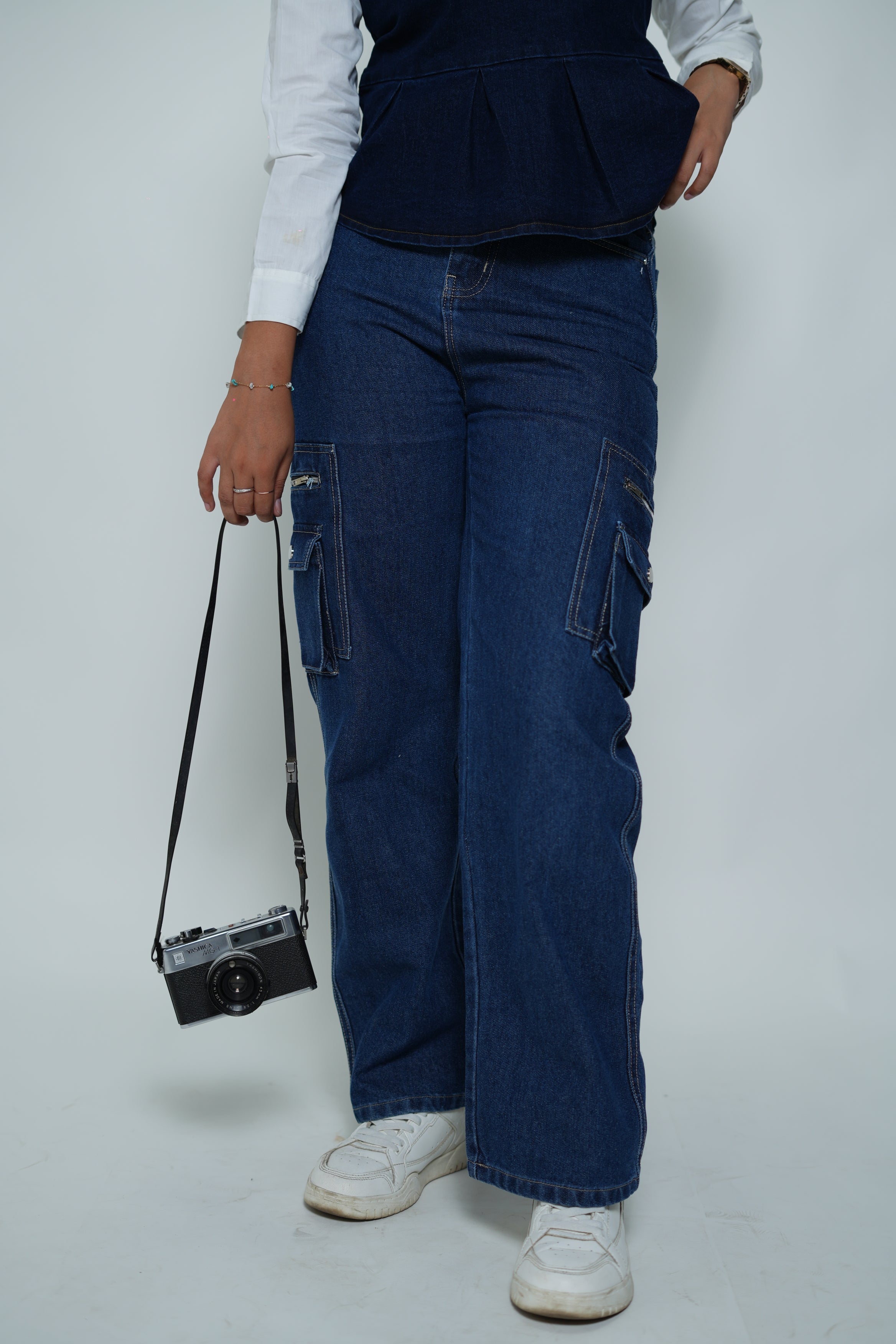 Straight Fit Cargo Jeans