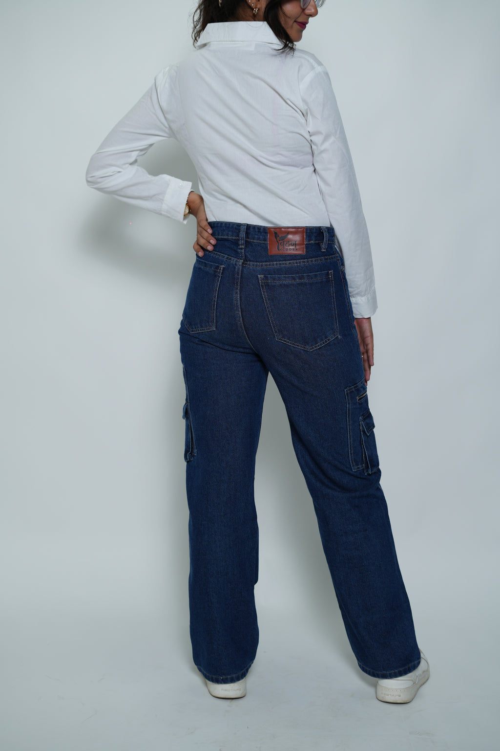 Straight Fit Cargo Jeans