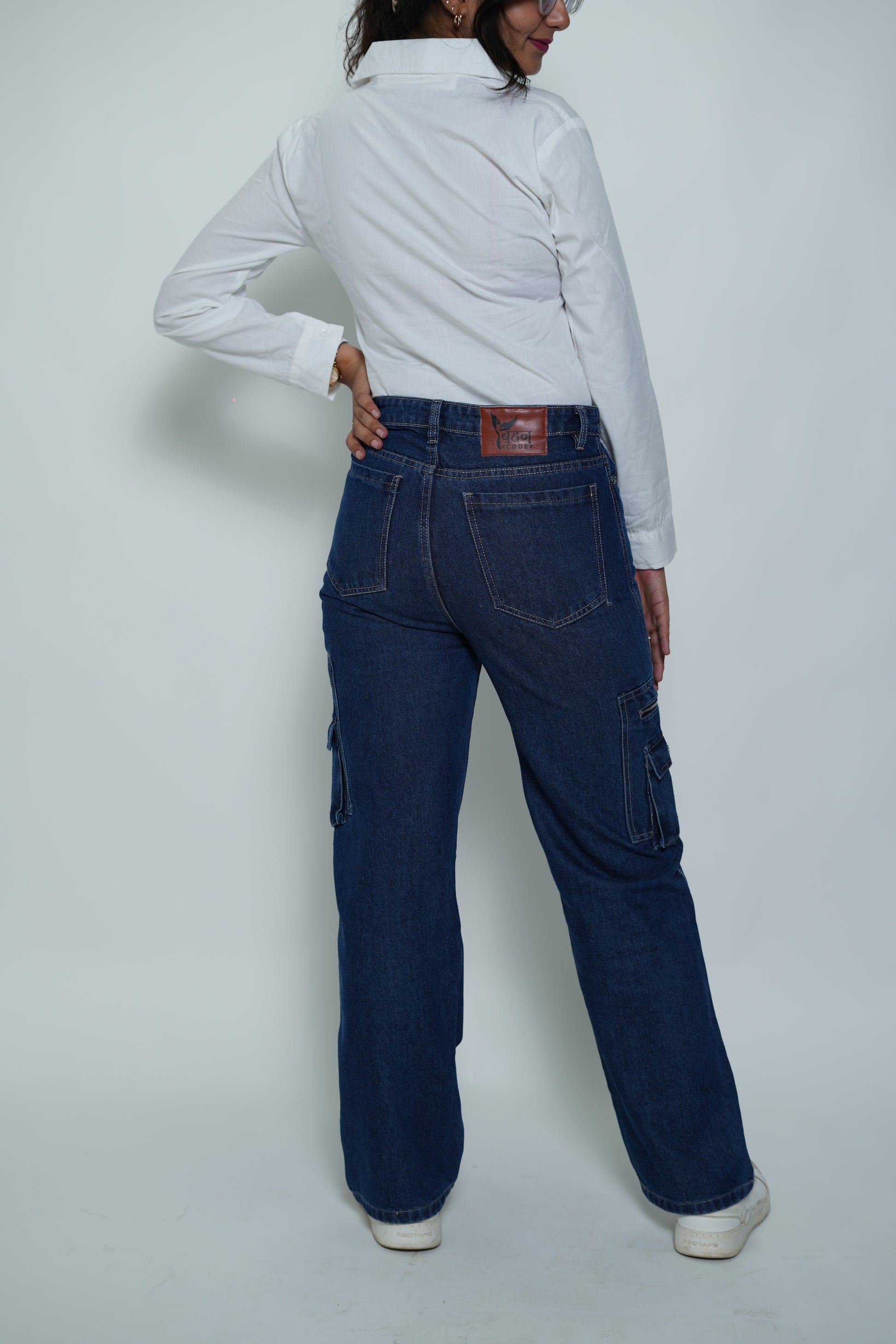 Straight Fit Cargo Jeans