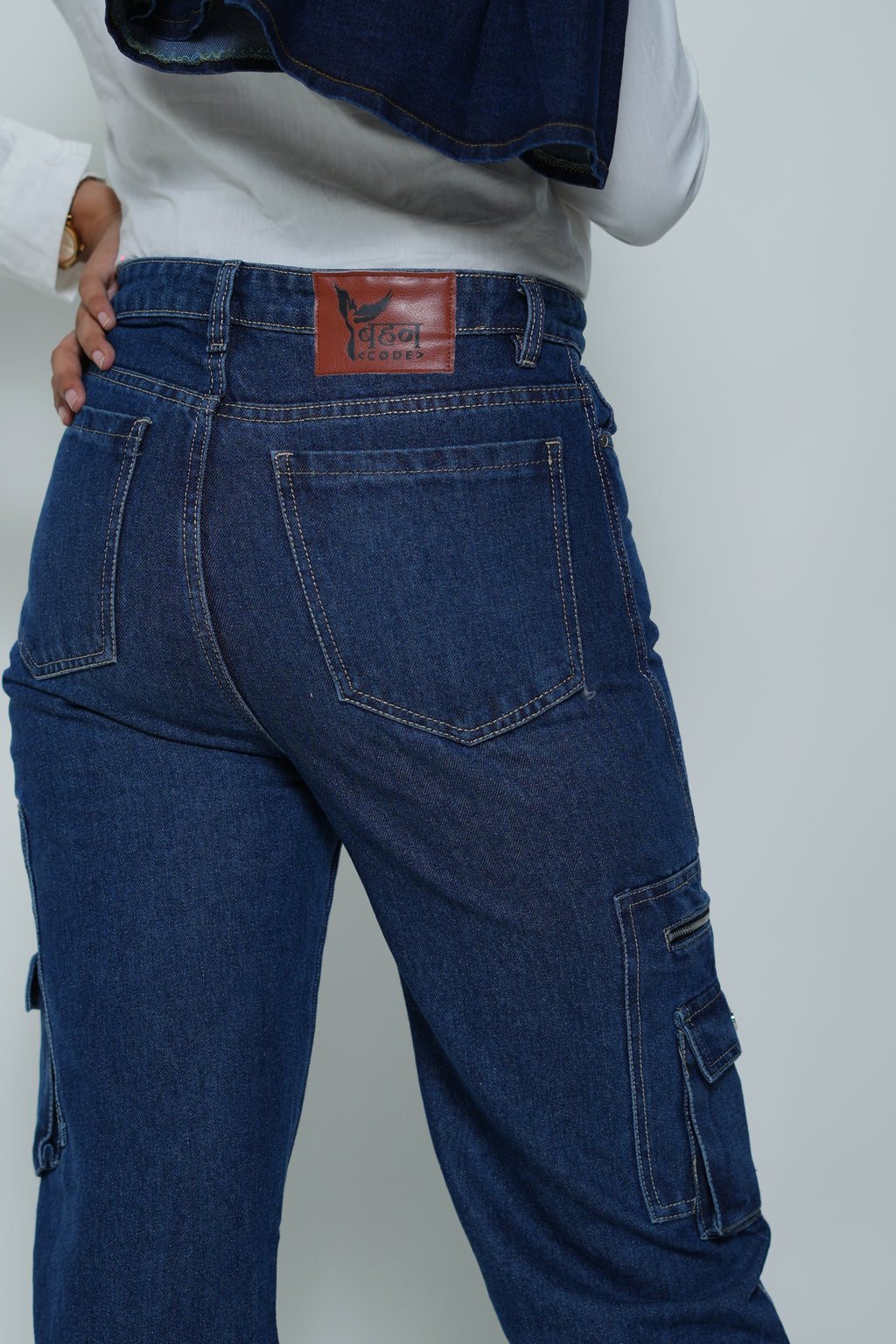 Straight Fit Cargo Jeans