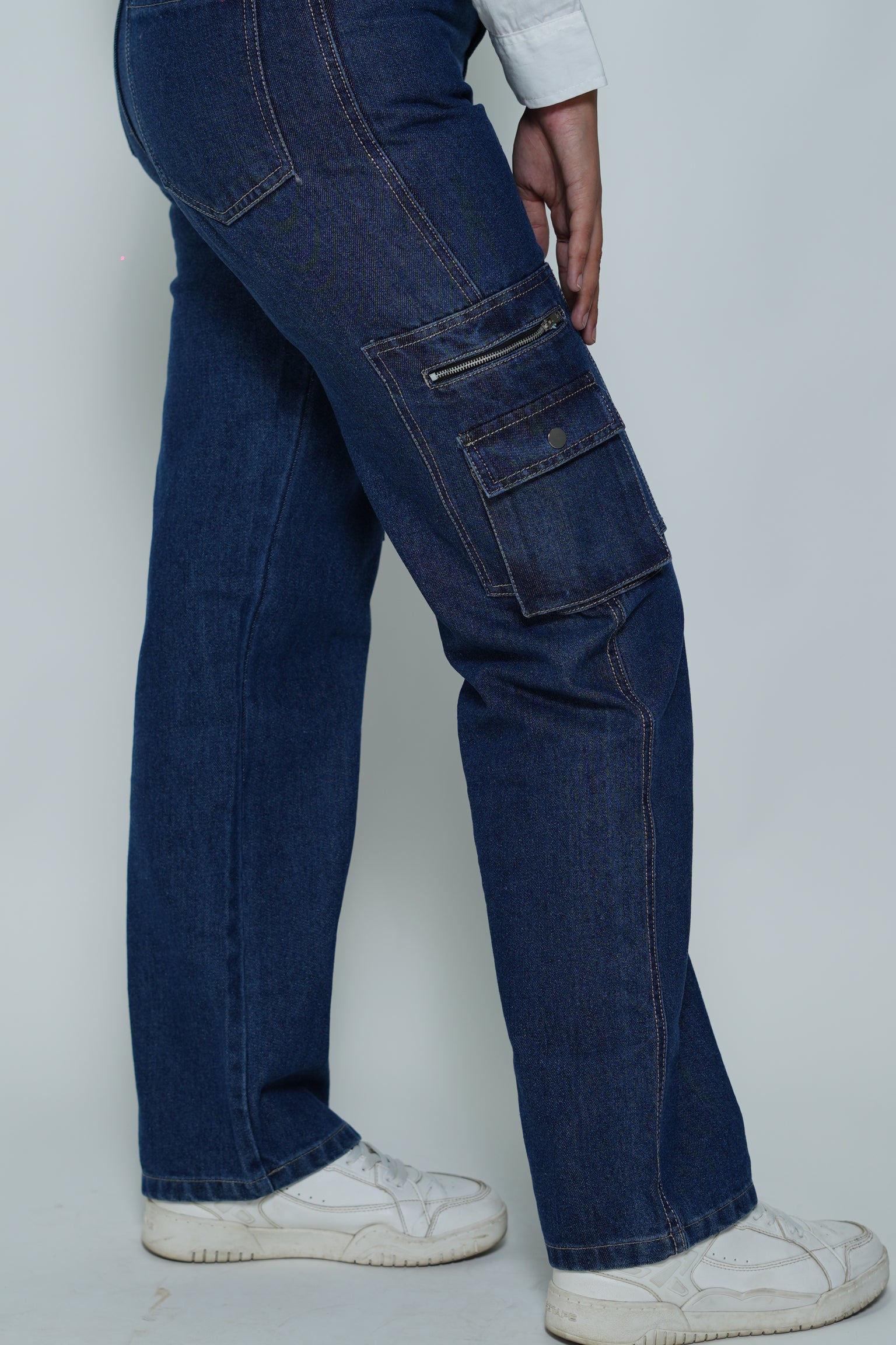 Straight Fit Cargo Jeans