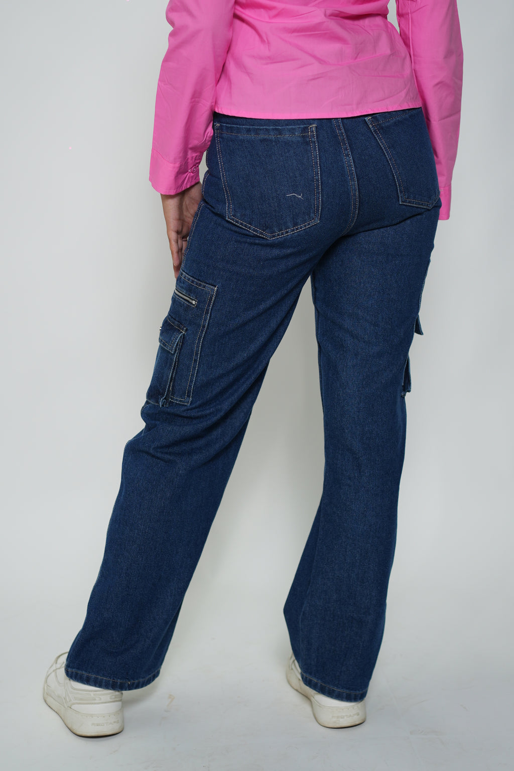 Shirt With Denim Sleeveless Peplum Top Pink