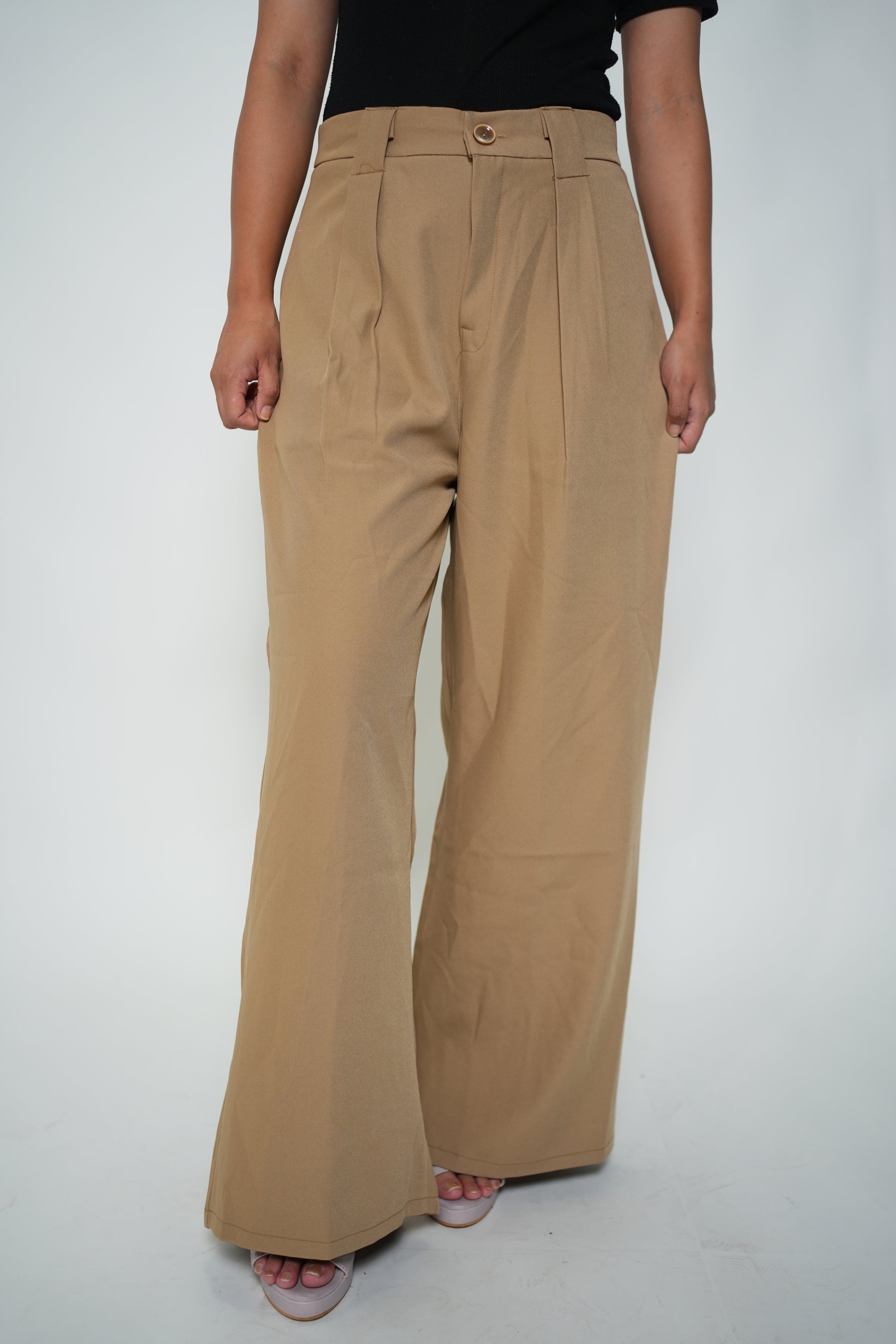 Flared Korean High Raised Pants