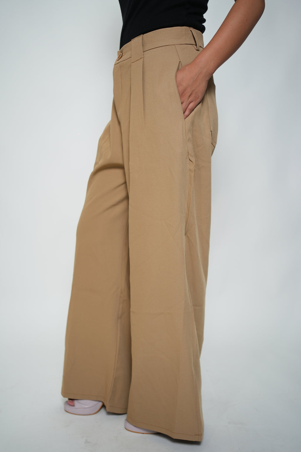 Flared Korean High Raised Pants