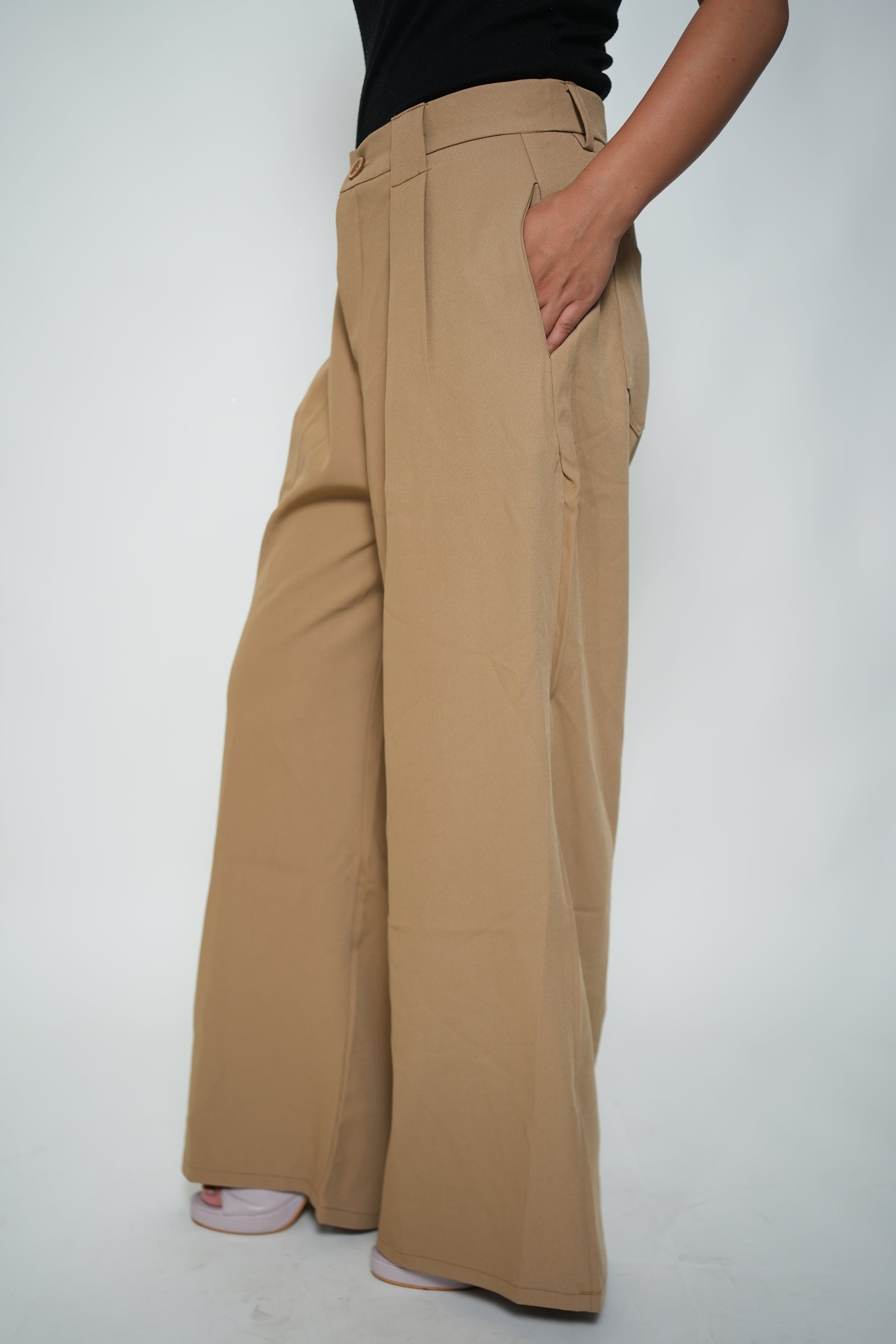 Flared Korean High Raised Pants