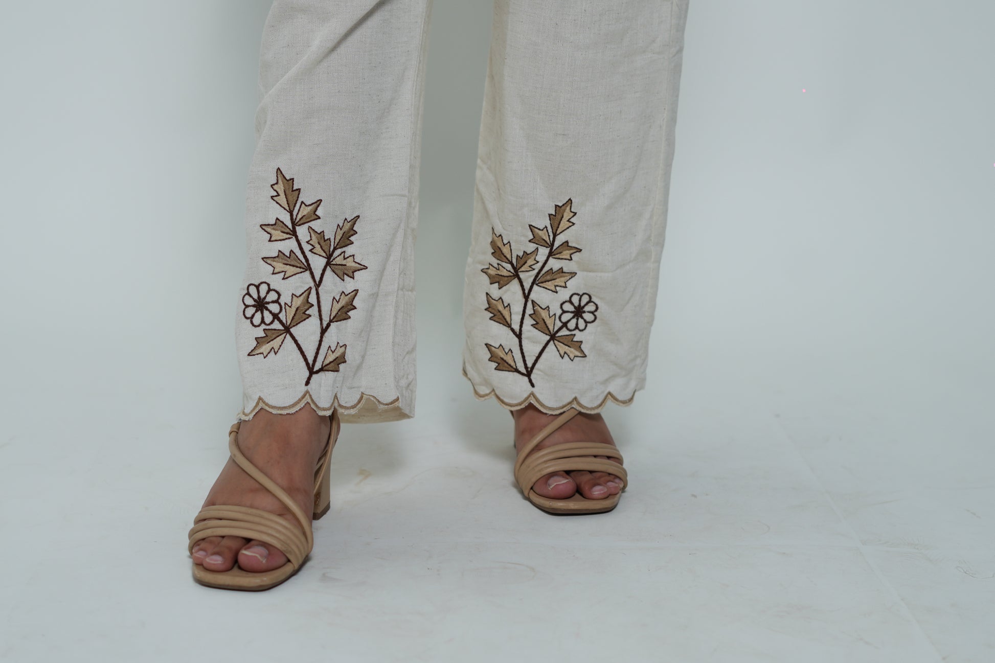 White Flower Print Coord Set