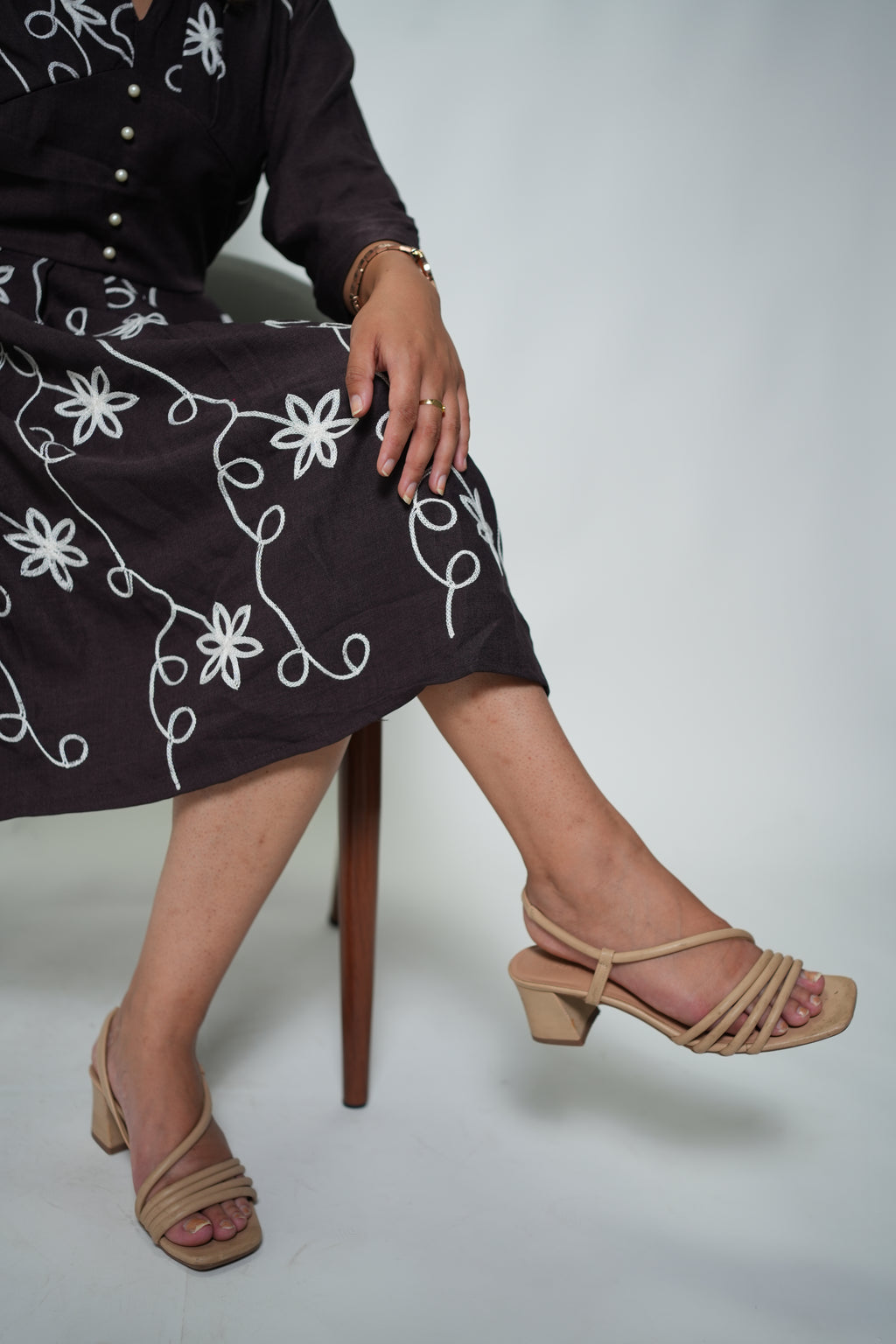 Embroided Dress Purple