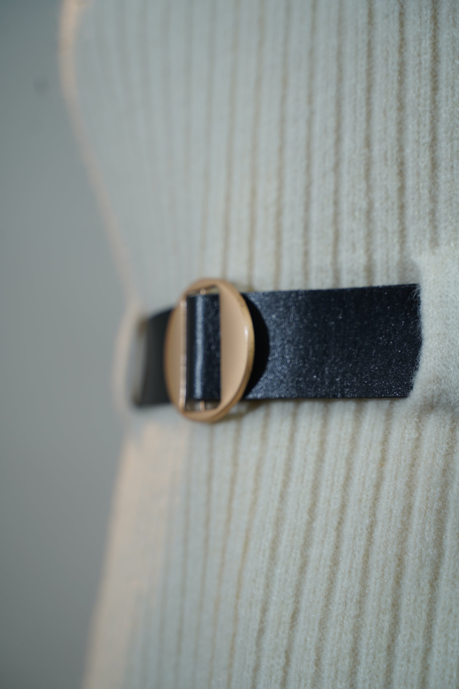 Two-Piece Sweater & Shirt Set White