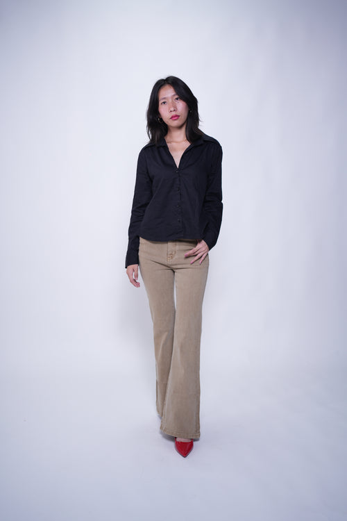 Bell Bottom Camel Jeans